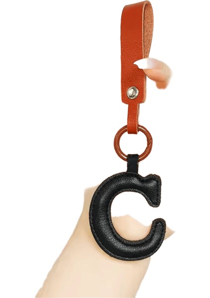 A'dan Z'ye Pu Deri Ilk Harf Anahtarlık Kadınlar Için Moda Karikatür Şeker Renkli Çanta Telefon Kolye Araba Anahtarlık Takı Hediyeler (Yurt Dışından)