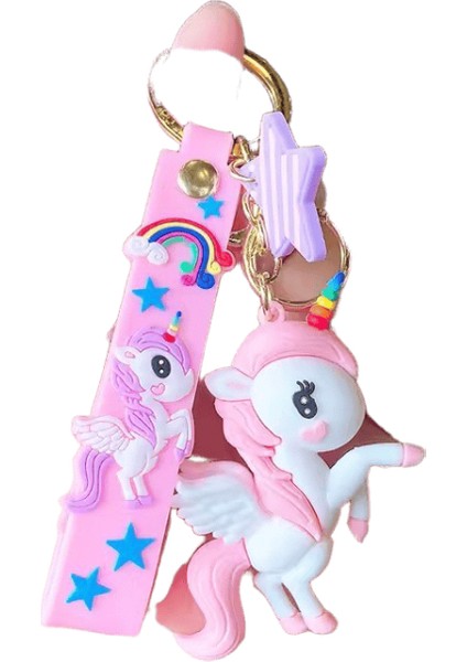 Sevimli Karikatür Yaratıcı Unicorn Anahtarlık Prenses Özel Güzel Anahtarlık Çanta Kolye Araba Anahtarlık Çocuklar Için Güzel Hediyeler Renk: Pembe / Boyut: 6 cm (Yurt Dışından)