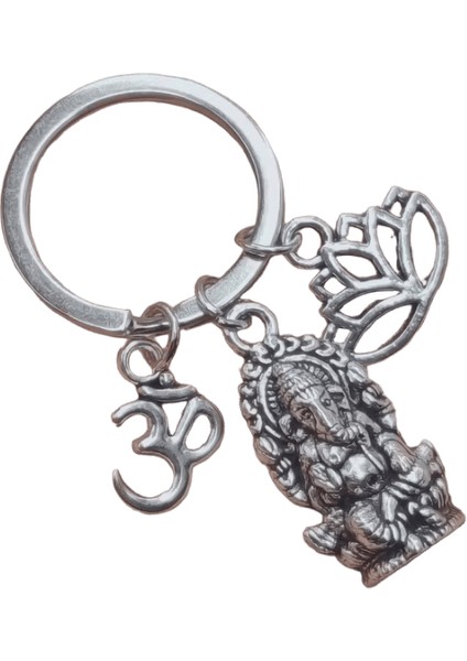 Kutsal Fil Ganesha Anahtarlık 1 Buda Anahtarlık ve Anahtarlık Zenginlik Tanrısı Fil Anahtarlık Erkek ve Kadın Çanta Dekorasyonu (Yurt Dışından)