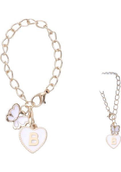 Yeni Moda 26 Harfler Kelebek Anahtarlık Kadınlar Için Kızlar Kadın Kalp Ilk Araba Kupası Çanta Anahtarlık Emaye Aksesuarları Takı (Yurt Dışından)