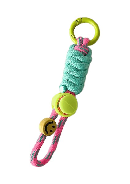 Moda Anahtarlık Yaratıcı Örgülü Ipi Anahtarlık Telefon Kılıfı Kadınlar Için Anti Kayıp Düğüm Halat Kayış Araba Anahtar Zincirleri Diy Aksesuarları (Yurt Dışından)