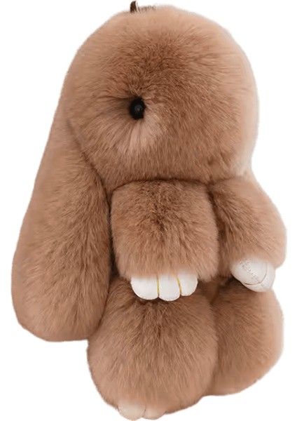 Üç Model Boyutu Rex Tavşan Kürk Sevimli Kabarık Tavşan Anahtarlık Kürk Anahtar Zincirleri Çanta Bebek Güzel Anahtarlık Kolyerenk: Haki / Boyut: 13 cm (Yurt Dışından)