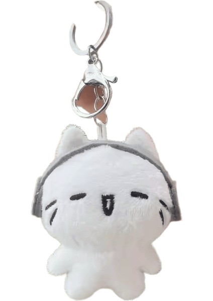 Sevimli Kulaklık Yavru Kedi Çift Anahtarlık Mini Ağlayan Kedi Bebek Peluş Anahtarlık Karikatür Köpek Arı Çanta Kolye Charms Sırt Çantası Dekorasyonrenk:kulaklık Kedi (Yurt Dışından)