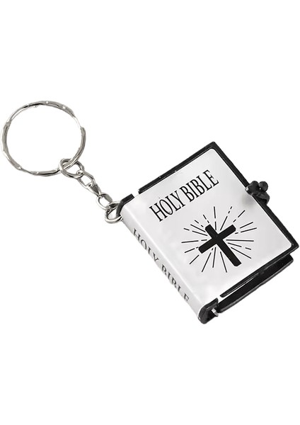 Moda Kutsal Incil Anahtarlık Mini Hıristiyan Ingilizce Kitap Anahtarlık Hediye Için (Yurt Dışından)