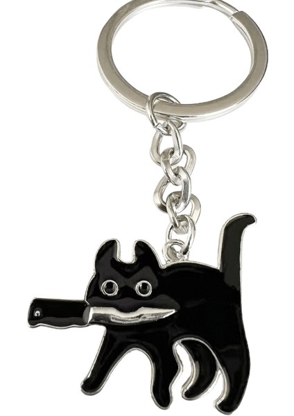 1 Adet Siyah Kedi Anahtarlık Sevimli Kawaii Anahtarlık (Yurt Dışından)