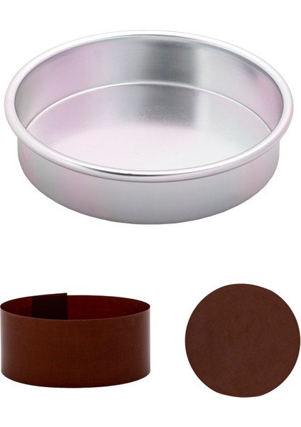 Pandispanya Kek Kalıbı 5 cm Yüksekliğinde 22 cm Çapında 3 Lü Set