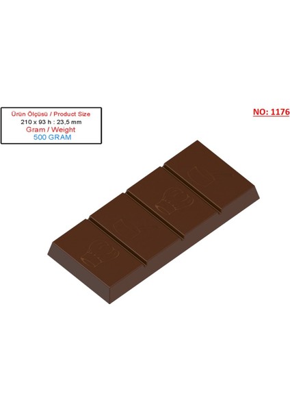 1176 - Mini Kuvertür Çikolata Kalıbı