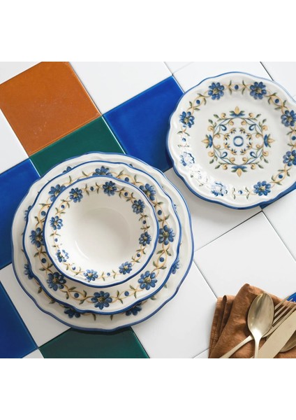 Tuscan Bloom Fulya 24 Parça Yemek Takımı