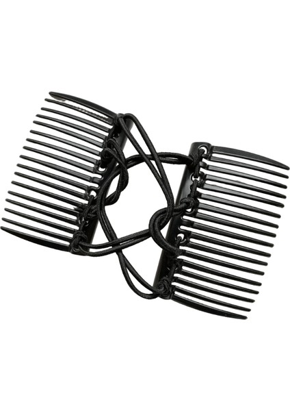 Vintage Creative Sihirli Saç Tarağı Çift Satır Elastik Saç Tarağı Disk siTavan Saçı Tarağı Klips Moda Saç Renk (Yurt Dışından)