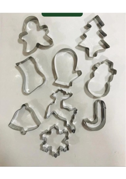 Metal Kopat Kurabiye Kalıbı Yılbaşı Özel Set