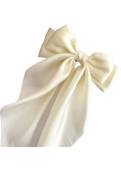 Zarif Katı Büyük Yay Şerit Kız Tatlı Saç Bantları Yumuşak Saten Toka Saç Kavrama Modabej (Yurt Dışından)