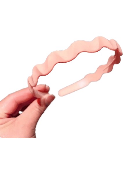 1.2cm Yeni Moda All-Match Düz Renk ReçinesiDalgalı Kafa Bandı Saç Bantları Kız Kelepçesi Saç Aksesuar Meapwear Toptan Ld-03 (Yurt Dışından)