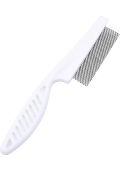 Tarak Paslanmaz Çelik Püskürtme Tarak Püskürtme Tüy Bakımı Tarak Fırça Beyaz/Boyut:L 18X1.7Cm (Yurt Dışından)
