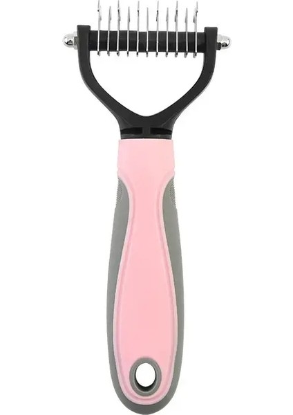 Bakım Fırçası Paslanmaz Çelik Çift Taraflı Tüy Temizleme Fırçası Tüy Temizleme Tarak Çok FonksiyonluBakım Aracı pembe S 11DIŞ (Yurt Dışından)