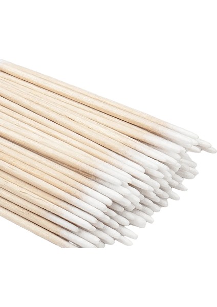 Tek Kullanımlık Ultra Küçük Çift Uçlu Ahşap Pamuklu Swab 100PCS Lint Ücretsiz Mikro Fırçalar Kirpik Uzatma Tutkal Kaldırma Araçkal 100 Pcs (Yurt Dışından)