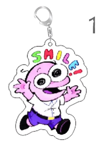 Gülümseyen Akrilik Anahtarlıklar Yetişkin Pim Charlie Alan Anahtarlık Aksesuarlar Için Çanta Kolye Anahtarlık Yüzük Takı Hayranları Arkadaşlar ler Stil 555MM (Yurt Dışından)