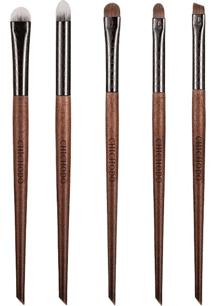 Chichodobrus Çoktan Seçmeli Heykel Tüp Fırçası Doğal ve Sentetik Saç Makyaj Fırçası Yüz ve Göz Makyaj Araçları Makyaj Penhandle E-5pcs (Yurt Dışından)