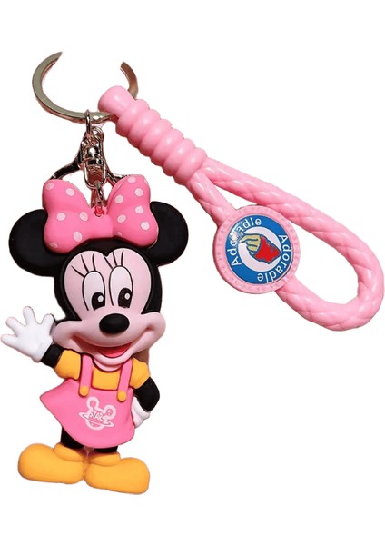 Anime Karikatür Kawaii Disney Mickey Mouse Minnie Figür Anahtarlıklar Donald Duck Piglet Anahtarlık Modeli Oyuncakları 4 (Yurt Dışından)