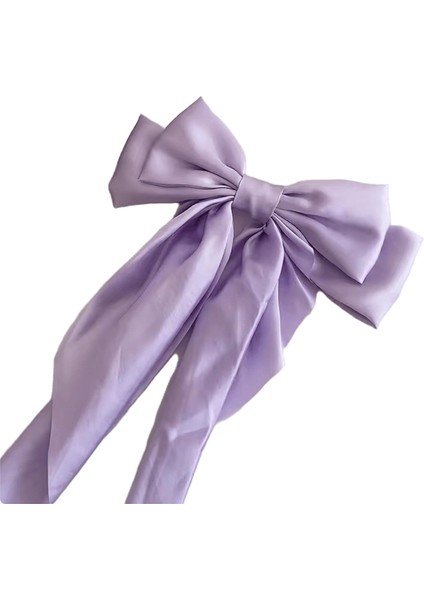 Zarif Katı Büyük Yay Şerit Kız Tatlı Saç Bantları Yumuşak Saten Toka Saç Kavrama Modalavanta (Yurt Dışından)