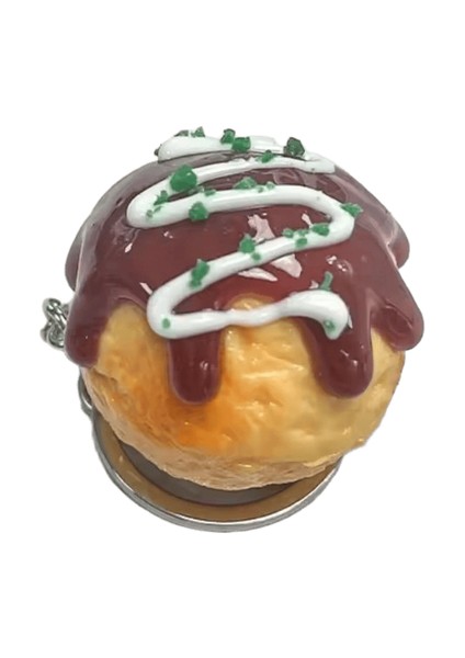 Çanta Kolye Simülasyon Gıda Anahtarlık Komik Araba Anahtarlıklar Takı Aksesuarları Takoyaki Kolye Charms Pvc Anahtarlık Çift (Yurt Dışından)