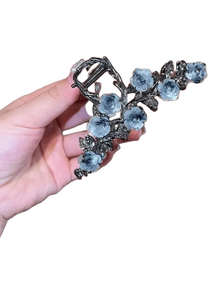 1pcs Moda Diken Gülü Dekorasyon Saç Pençe Klipi Gotik Punk Metal BaşlıkUygun: 1 (Yurt Dışından)