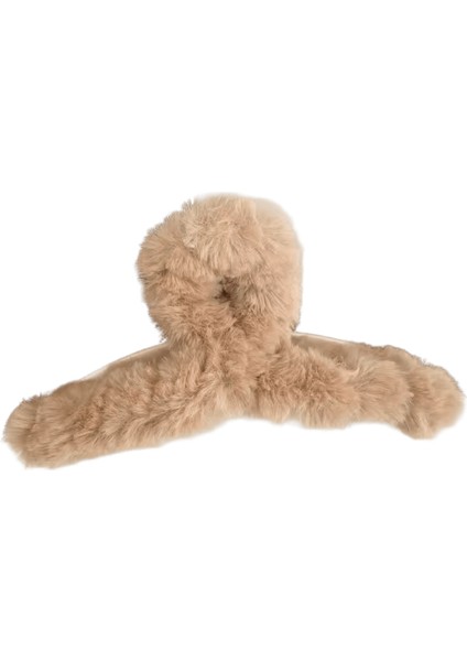 Yeni 14CM Zarif Peluş Pençe Kore Moda Ekstra Büyük Tavşan Peluş Kapmak Cawl Klipler Kızkahverengi (Yurt Dışından)