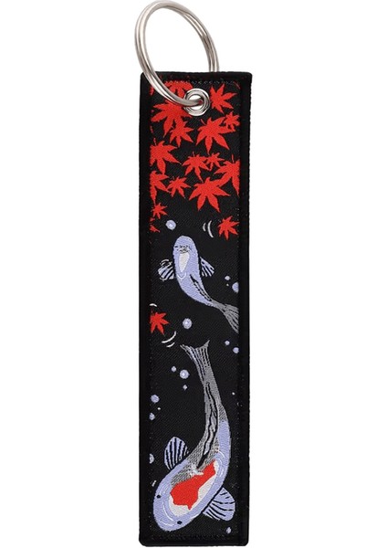 Yin Yang Balık Koi Işlemeli Anahtar Fobs Anahtar Etiketi Anahtarlık Araba Motosikletler Için Anahtarlar Anahtarlık Erkekler Tutucu Takı Hediyelerrenk: 1 / Boyut: 3CMX13 cm (Yurt Dışından)