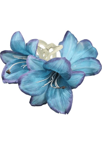 Awaytr Kravat Boyalı Lily Çiçek Saç Pençeleri Yapay Çiçek leri YengeçKız Sevgililer Şapkalar B (Yurt Dışından)
