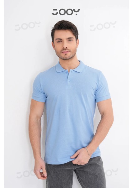 Erkek %100 Pamuk Polo Yaka T-Shirt