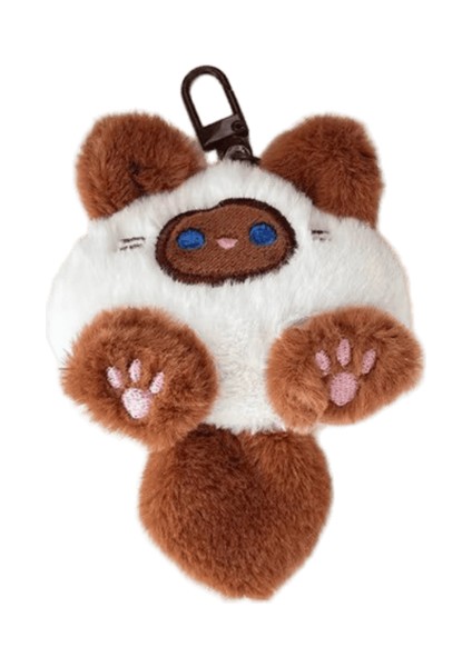 Sevimli Peluş Kedi Bebek Kolye Kız Sırt Çantası Bebek Kolye Çift Çanta Anahtarlık Dekoratif Hediye Renk:yavru Kedi Kolye (Yurt Dışından)