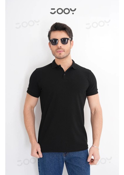 Erkek %100 Pamuk Polo Yaka T-Shirt