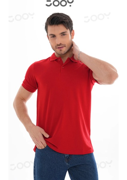 Erkek %100 Pamuk Polo Yaka T-Shirt fırsatları