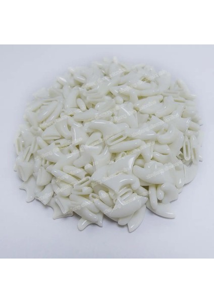 20PCS Anti-Scratch Silikon Yumuşak Tırnak Kapakları / Pençe Pençesi / Pet Tırnak su / Tırnak Kapağı Tutkal ve Applictor Inci BeyazXs (Yurt Dışından)