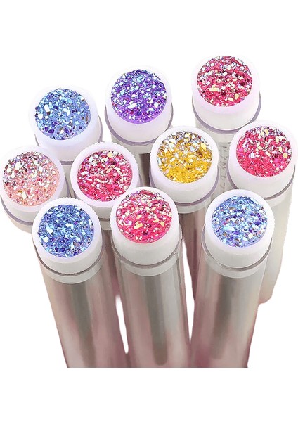 1-10 Pcs Pembe Kirpikler Fırçalar Yeniden Kullanılabilir Kaş Fırçası Kirpik Uzatma Kristal Kirpik Fırça Maskara Tüpü Makyaj Sıcak Saleshandle 1 Pcs (Yurt Dışından)
