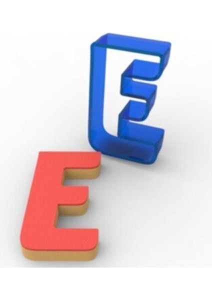 Polikarbon E Harfi Kurabiye Kalıbı