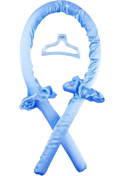 Kadın Isısız Curling Rod Isısız Saç Bukleler Kafa Bandı Saç Yumuşak Parlak Saç Bigudi Kuaför Araçları Aksesuarları Kadın Olun. mavi (Yurt Dışından)