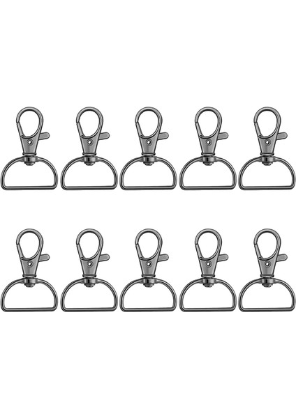 10Döner Toka Yapış Kancalar D Halkaları Ipi Yapış Kancalar Anahtarlık Klips Kanca Anahtarlık Yapımı Için Metal Istakoz Pençe Toka Çanta F (Yurt Dışından)