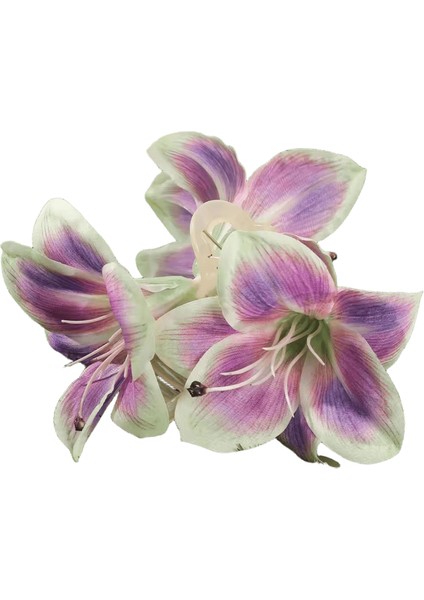 Awaytr Kravat Boyalı Lily Çiçek Saç Pençeleri Yapay Çiçek leri YengeçKız Sevgililer Şapkalar B (Yurt Dışından)