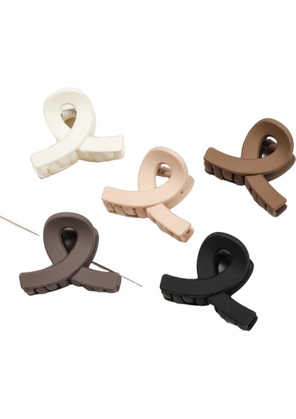 5Küçük Çiçek Saç Pençe KlipsleriKızlar, Mat Düzeltme Çene Klipleri, Ince Saç Için Yarım Daire Ettes: 5Stil A (Yurt Dışından)