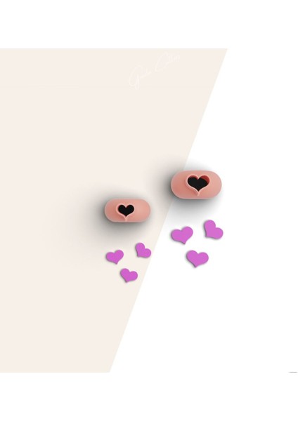 Tombul Kalp Mikro Polimer Kil Kesme Kalıbı, Küpe Kalıpları, Kurabiye Kalıpları, Seramik Kalıp, No:1