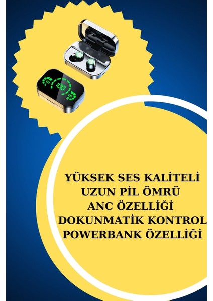 Yeni Nesil Akıllı Saat ve Kablosuz Bluetooth Kulaklık Yüksek Ses