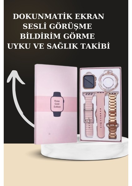 Yeni Nesil Akıllı Saat ve Kablosuz Bluetooth Kulaklık Yüksek Ses