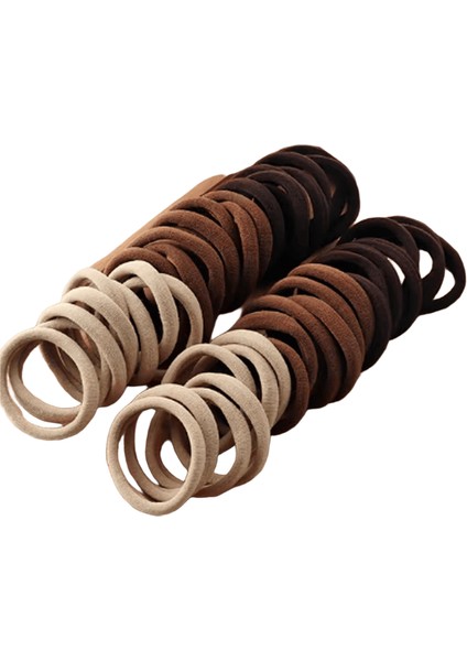 lar Elastik Saç Bantları Kızlar Sweets Scrunchie Lastik Bant Saç Bağları Klipler Kafa Bandı Kahve50(Yurt Dışından)