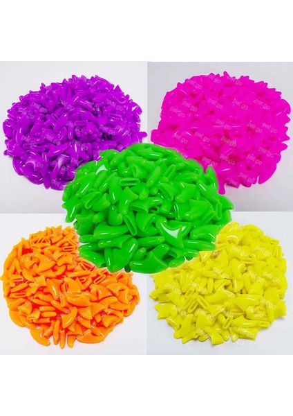 Yeni Moda Düz Renkli 100PCS/LOT Tırnak Kapakları Cat Yumuşak Pençe Pençeleri 5*yapışkan Tutkal 4 Size Mix 2/boyut: Xs (Yurt Dışından)