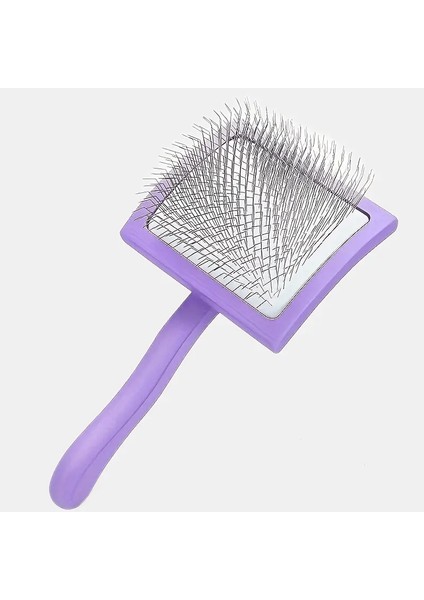 Ekstra Uzun Pim Slicker Fırça Tüy Bakımı, Düşük Boylu ve Bakım Fırçası Tarak mor (Yurt Dışından)