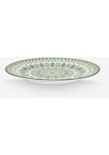Lily & Lotus Yeşil Porselen Pasta Tabağı 17 cm