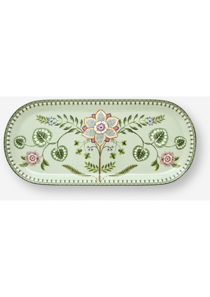 Lily & Lotus Yeşil Porselen Servis Tabağı 33 cm