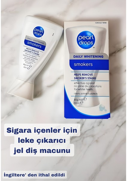 Smokers- Sigara içenler için leke çıkartıcı jel Diş Macunu 50 ml