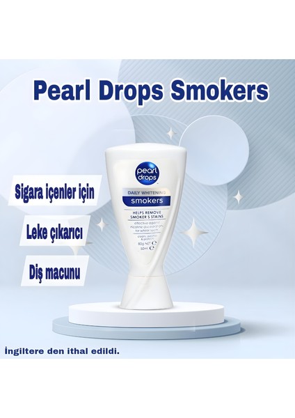 Smokers- Sigara içenler için leke çıkartıcı jel Diş Macunu 50 ml