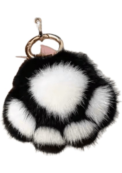 Kadın Güzel Paw Faux Kürk Anahtarlık Charm Moda Peluş Ayı Paw Araba Anahtarlık Çanta Kolye Anahtarlıklar Parti Favor Takı (Yurt Dışından)